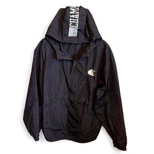 Champion Black windbreaker Hoodie - Size Medium